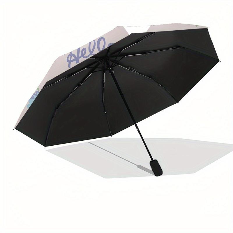 1pc Hello Kitty Floral Pink Umbrella with Plastic Handle,Suitable for All Seasons Home Travel Outdoor UmbrellaSanlio609