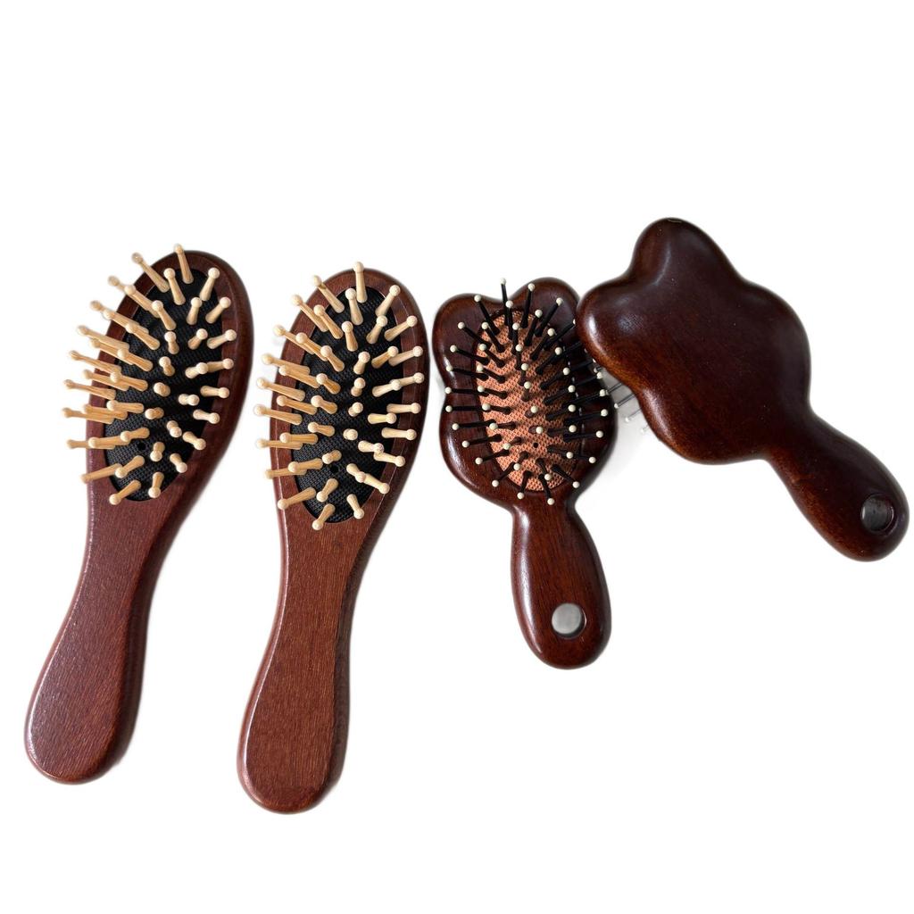 Anti-static Airbag Massage Comb for Women - Portable Wooden Curling & Styling Brush