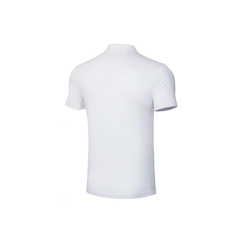 Li Ning Serie Allenamento Sportiva Traspirante Manica Corta Polo Uomo Polo Bianche APLR005-2