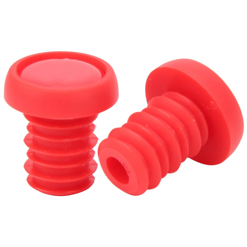 Bike Handlebar Grips Bar Ends Screw Plugs Polyester Rubber Cycling Accessory