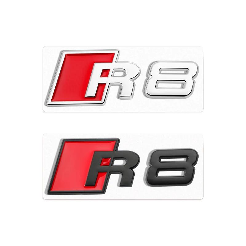 1Pc A3 A4 B8 8P 8V B6 A5 A6 TT RS3 RS4 RS5 RS6 RS7 RS8 Badge Car Body Rear Trunk ABS Emblem Sticker Decoration Accessories