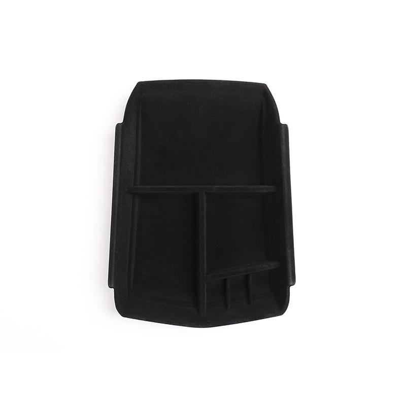 For Cadillac XT5 2016- XT6 -23 ABS Flocked Car Center Console Bottom Organizer Storage Box Storage Tray Car Accessories