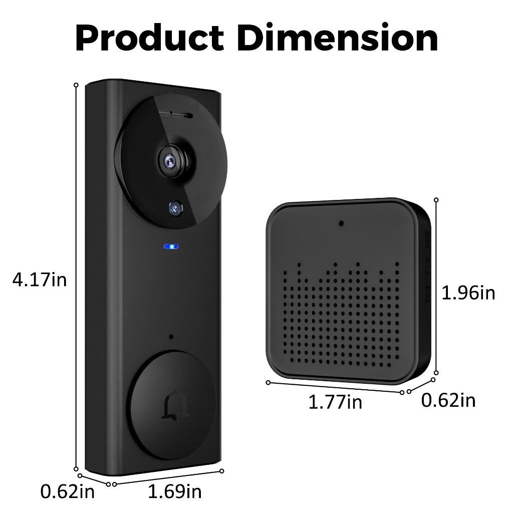 Night Vision bidirectional HD Door Eye Camera Smart Video Doorbell Wireless WiFi Household Doorbell Camera