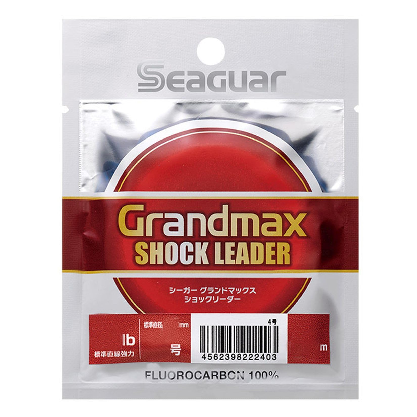 

KUREHA Seaguar Grand Max Shock Leader, Fluorocarbon Fishing Line, 30m, 6-gauge, 28lb, Clear