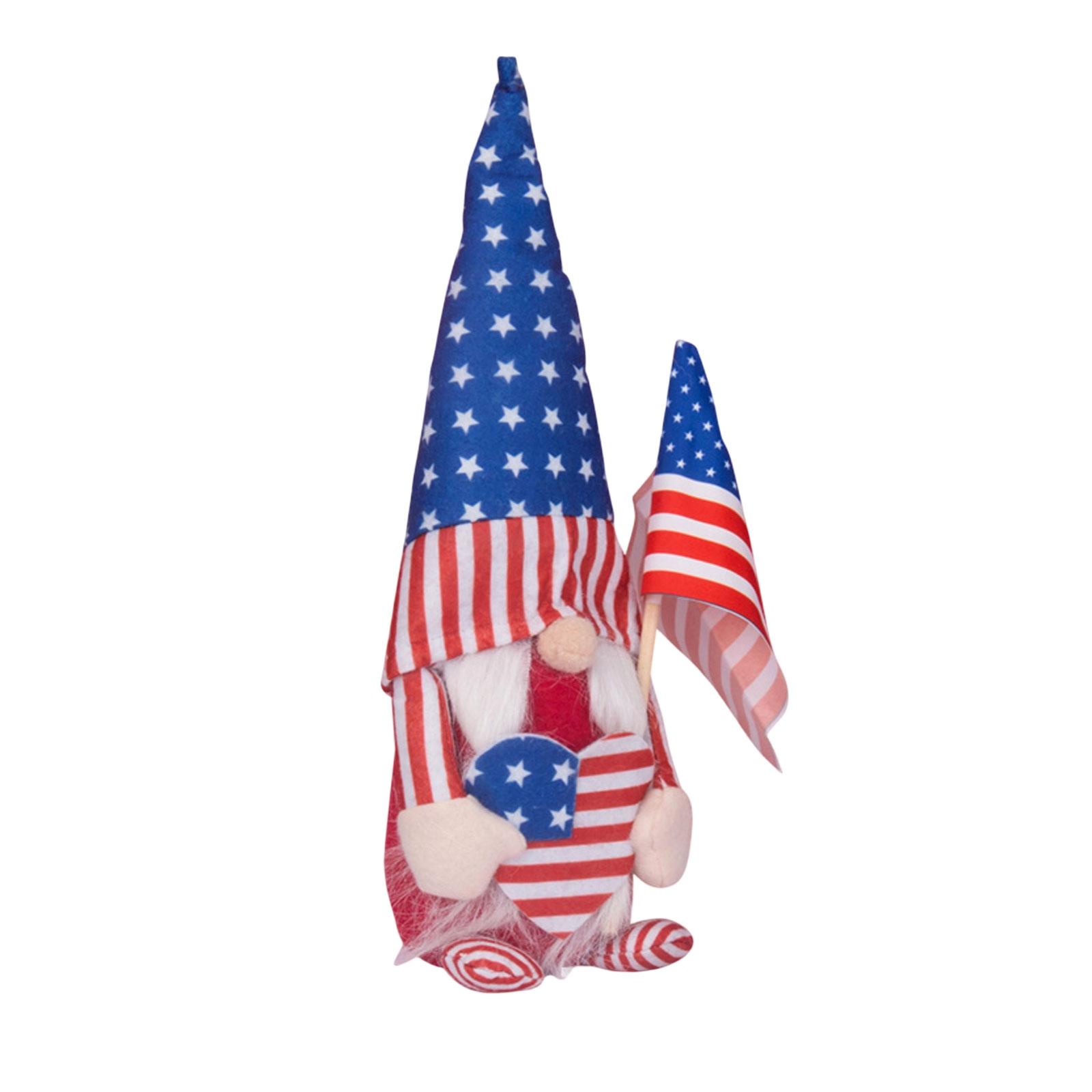 

Independence Day Decorations, Faceless Doll Figurines, Rudolph Dolls, Venue Decoration Props One Size
