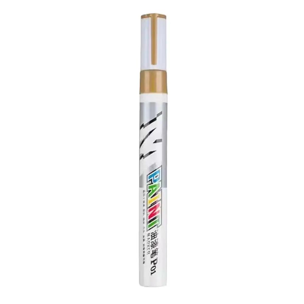 Car Paint Scratches Repair Brush Pen Waterproof Water Cars Paint Care Tread Tire Pen Tire White Waterproof Wheel Marker Oil I9W4