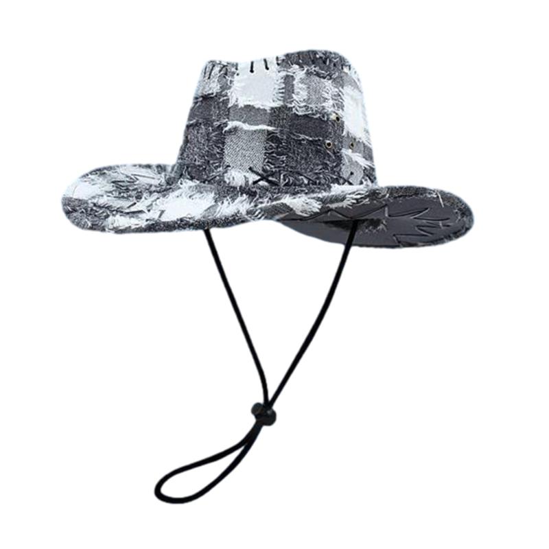 Vintage Costume Western Cowboy Hat Cosplay Cap Household Decoration for Home Festival Shopping Traveling Supplies