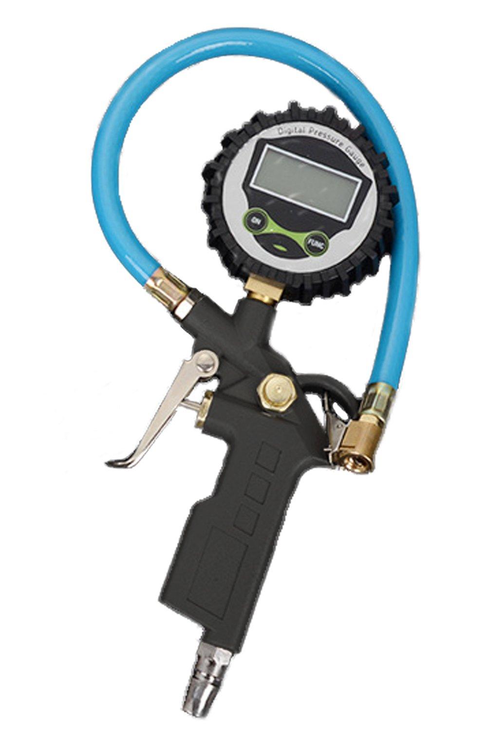 

AFROMARKET Пневмопатрон Цифровий Повітряний для Тиску Повітря Повітряний та Регулювання Пістолет, Манометр, Автомобілі, Мотоцикли, Ручки, Шланг, Монітор, Спуск, чорний