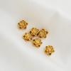 Gold-Plated Lotus Spacer Bead for DIY Jewelry and Handmade Pendants