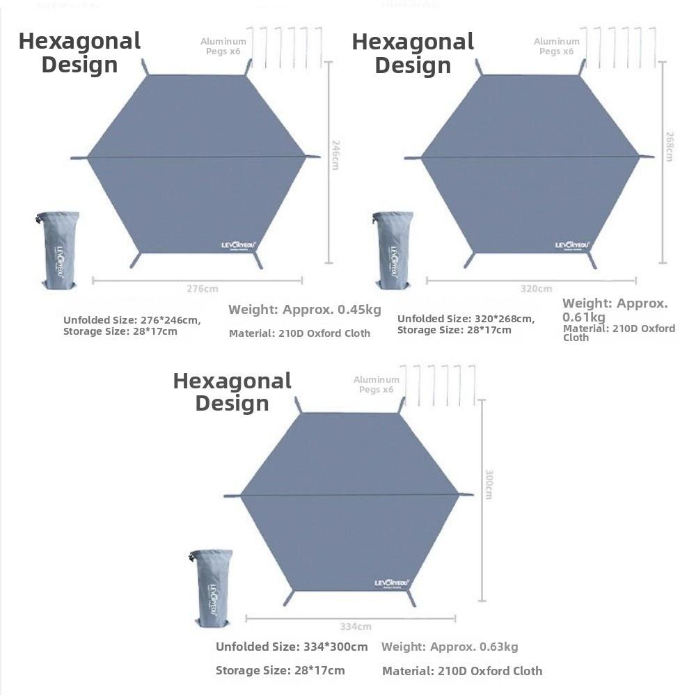 Odporny na ścieranie Wodoodporny Podkład pod namiot Zagęszczona tkanina Oxford Plażowy tarp