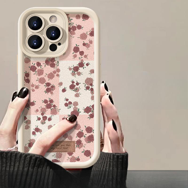 

Подходит для чехла для мобильного телефона Apple 15 Iphone14/13promax Роза Камелия Кукла 11/12 Овчина Xr iPhone 15