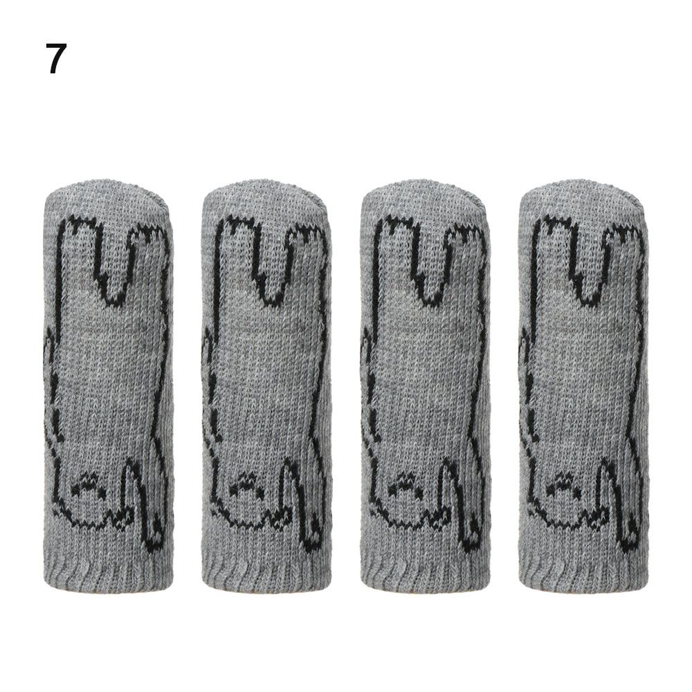 4Pcs/Set Cute Anti-Noise Floor Protector Non-slip Table Foot Cover Protective Case Furniture Legs Sleeves
