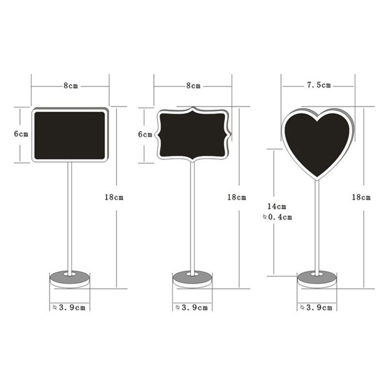 

10 шт. Мини-грифельная доска, доска для записей, доска для заметок, держатель-клипса, для дома, дома, вечеринки, свадьбы