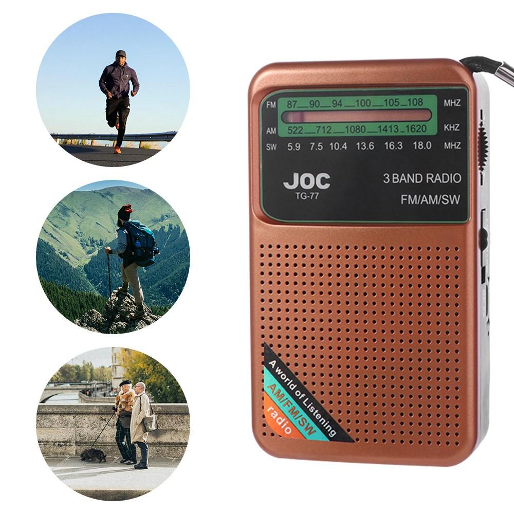 Type-C Rechargeable FM AM SW Radio Multifunctional Pointer Pocket Radio  Elder