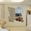 12pcs 3D Mirror Hexagon Vinyl Removable Wall Sticker Decal Home Decor Art
