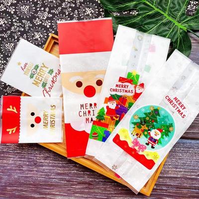 Christmas Reindeer Candy Gift Bag - Long Strip Machine Seal Flat Bag