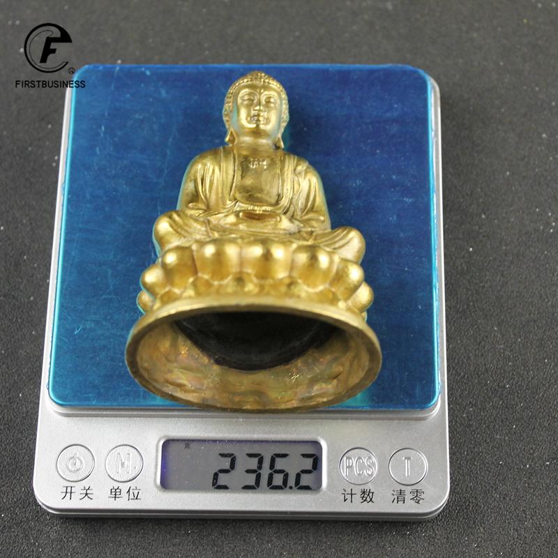 Antique Copper Tathagata Buddha Statue Home Decorations Sculpture Vintage Living Room Office Desk Ornaments Miniatures Figurines