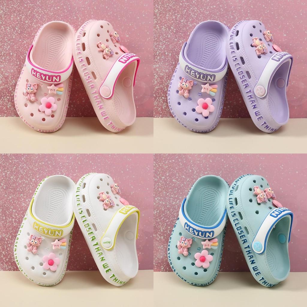 Stylish Pink Girls Sandals Soft Sole Non Slip Beach Shoes Breathable Summer Footwear