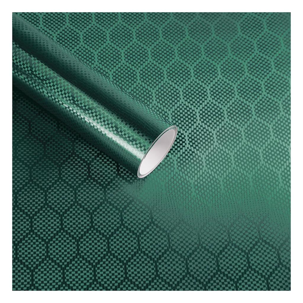 PET Hex-Carbon Fiiber Car Wrap Film,Self-Adhesive DIY Auto Exterior Interior Decor Film Sticker,Car Modification Wrap Sticker