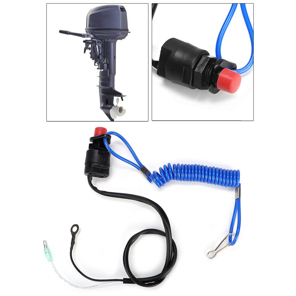 Universal Outboard Engine Ignition Emergency Kill Stop Switch Safety Tether Lanyard