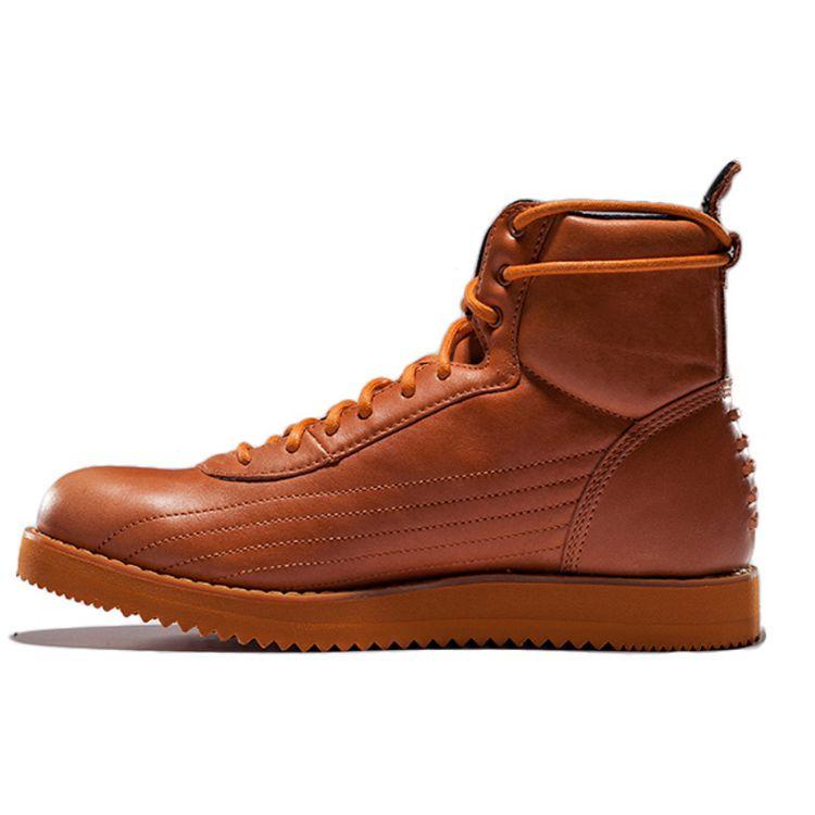 Onitsuka Tiger Warm Synthetic Leather Non-Slip Shock Absorbing Wear-Resistant High-Top Running Shoes Unisex Sneakers Orange D5K3L-6262