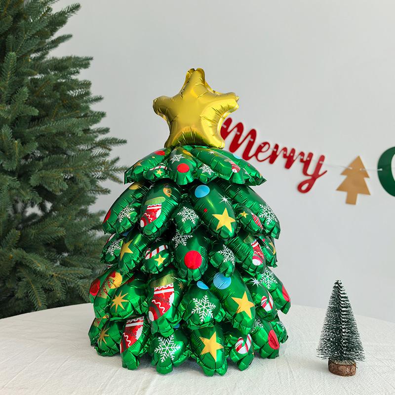 Inflatable Christmas Tree Santa Claus Toy Cartoon Inflatable Model Ornament Xmas Party New Year Po Prop Christmas Decoration