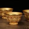 Holy Water Bowls Copper Brass Hand Carved Tibetan Buddhist Water Offering Bowls