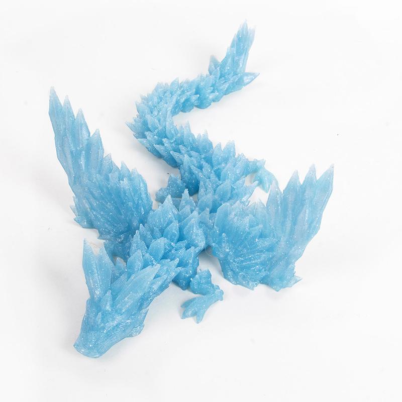 

Creative 3D Printed Dragon Ornaments Flexible Articulated Gradient Color Dragon Crafts Children s Toys Gifts Desktop Decoration
