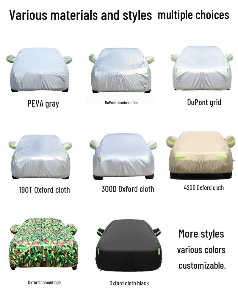 Fox Car Cover: Thickened, Sunshade, Rainproof, Antifreeze Protective Windshield Cover