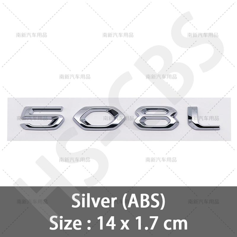 3D ABS 408 4008 508 5008 508L Letter Emblem GT Rear Trunk Badge Logo For 9rdc 408 508 4008 5008 508L Car Styling Accessories rdc9