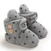 Cute Star Print Prewalkers Booties Winter Soft Anti-slip Warm Newborn Infant Crib Shoes Moccasins