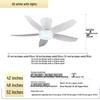 Minimalist Chinese-Style Silent Ceiling Fan with Light & Full Spectrum Eye Protection for Bedrooms & Restaurants