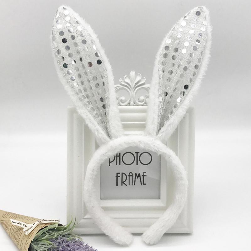 Bunny Ear Headband Prop Plush Hairband Costume Bunny Party Easter Decorations