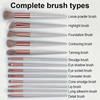 Professional Makeup Brush Set With Soft Hair, Including Eye Shadow, Foundation, Blush Brushes And 2 Brown Makeup Sponges