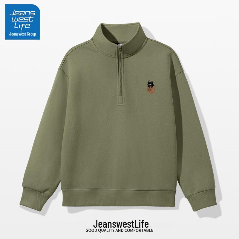 JEANSWEST LIFE Men s 2025 Autumn Round Neck Pullover Sweatshirt