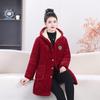 Mittellange Baumwolljacke für Damen - Herbst/Winter Oberbekleidung, Lockere Passform, Kälteschutz, Hauskleidung, Überwurf, Warmhalten
