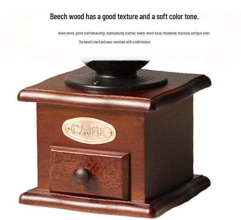 Retro Manual Coffee & Pepper Grinder - Hand-Crank Ceramic Mill