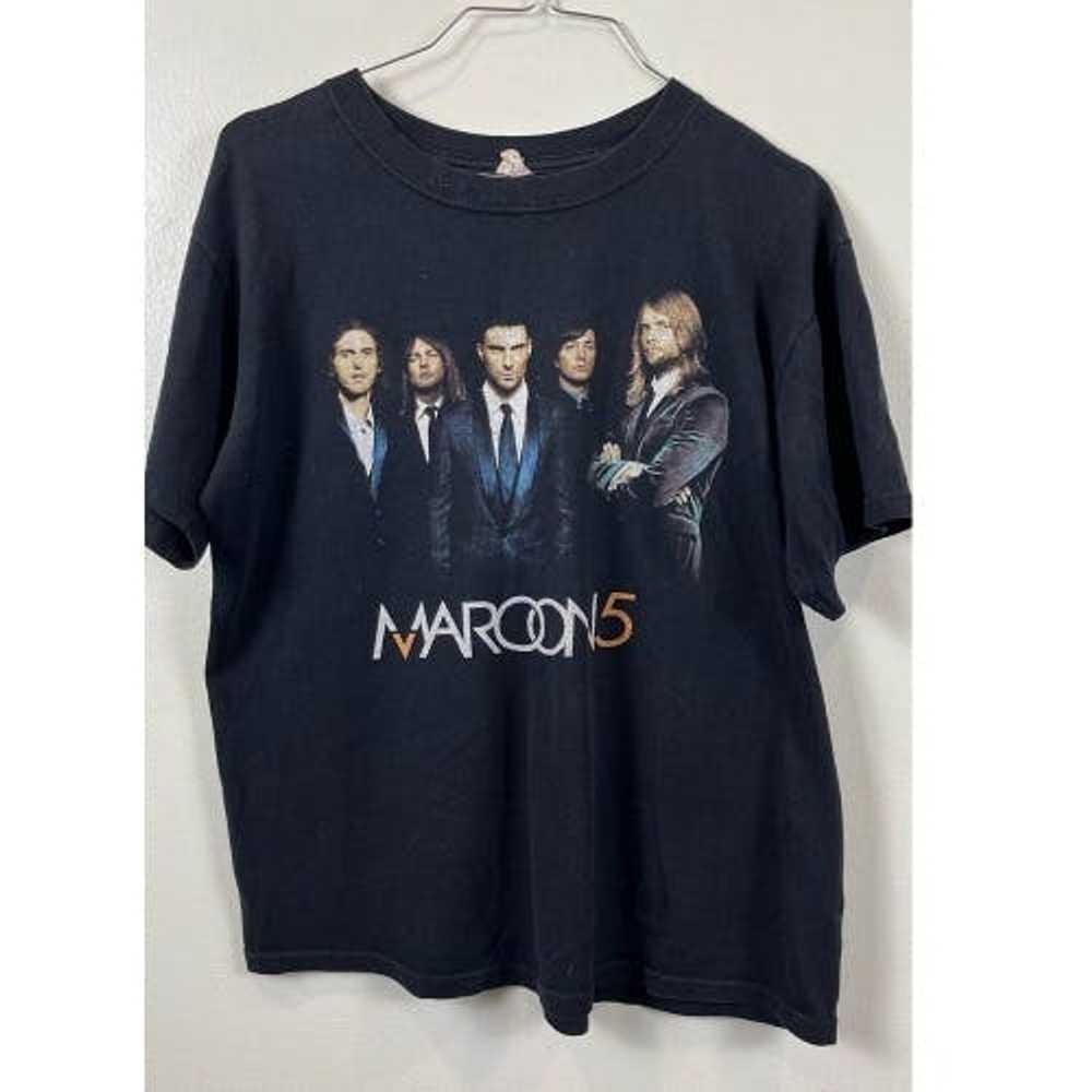 Maroon 5 Черная Хлопковая Футболка Унисекс Все размеры S-5XL Унисекс Футболка HO39 S