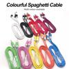 HdoorLink Micro USB Charger Cable Colorful Noodle Flat 1M Data Sync Cable for Xiaomi Android Wire Charging USB Cable