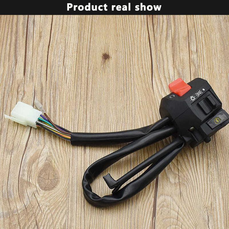 Motorcycle Handlebar Switch Control Waterproof Motorcycle Horn Turn Signal Headlight Control Switch For Motorcycle Motor