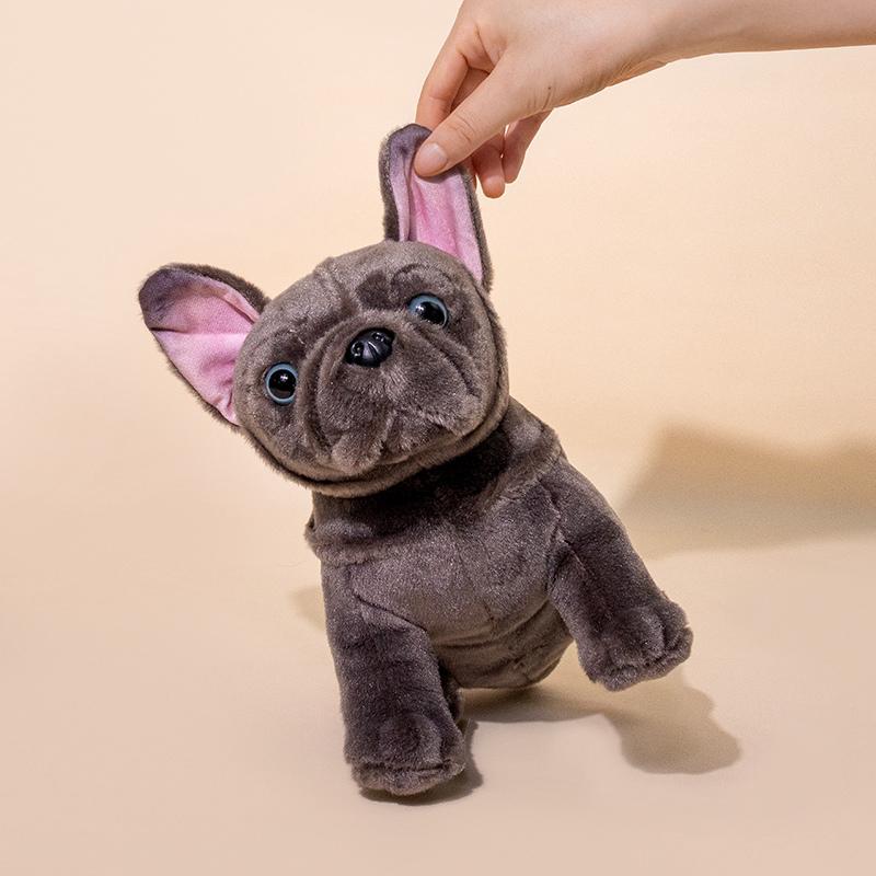 Simulations-Hundewelpen-Stofftier gefüllter Chihuahua Bulldogge Collie Tierpuppe Plüschtier Begleiter Geschenk 20cm