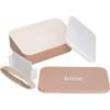 Yamanaka Lacquerware Lunch Box, Single Layer, 600ml, Microwave and Dishwasher Safe, Simple Design, Beige (BE), Made in Japan, C18087-9