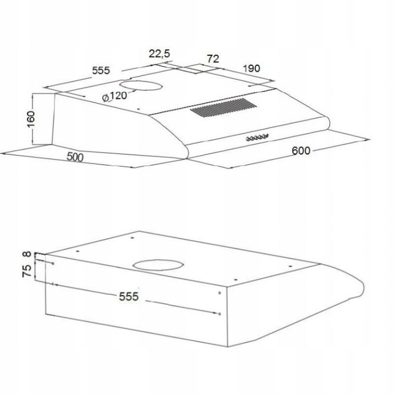 Akpo Wk-7 P 3060 Inox Hood