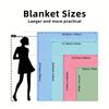 [Sea Turtles Blanket] Deep Sea Three Sea Turtles Pattern Blanket - Gift Soft Blanket - Flannel Blanket - One Piece