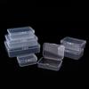 Transparent Rectangle PP Plastic Storage Box for Hardware & Electronic Components