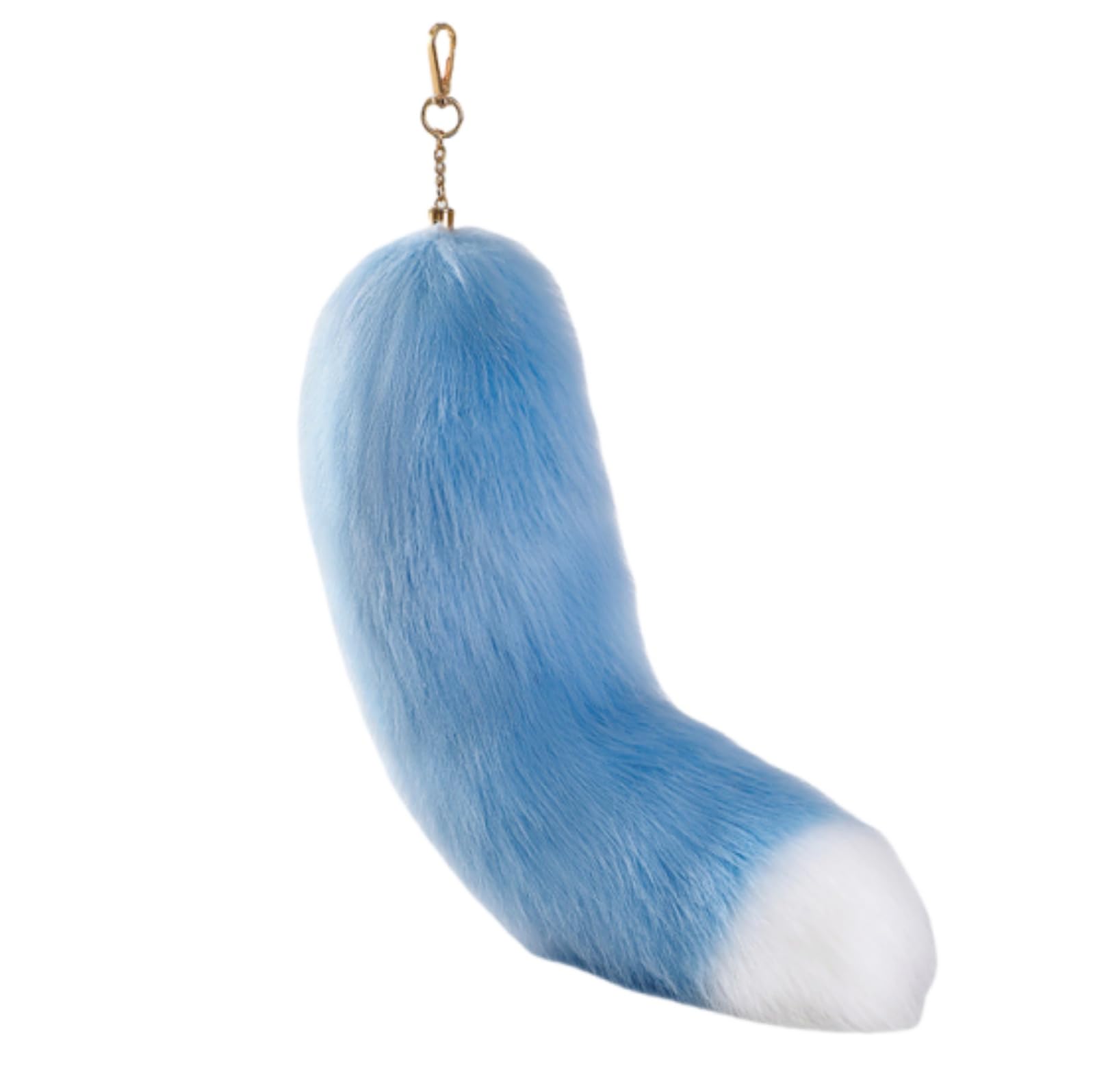 [Izemisonico] Брелок-хвост, Брелок-хвост «Хвостатая девчонка» из лисьего меха, Не однотонный, Аксессуар, Подвеска на сумку, Костюм, Лиса, Собака, Милый животный аксессуар, Унисекс,