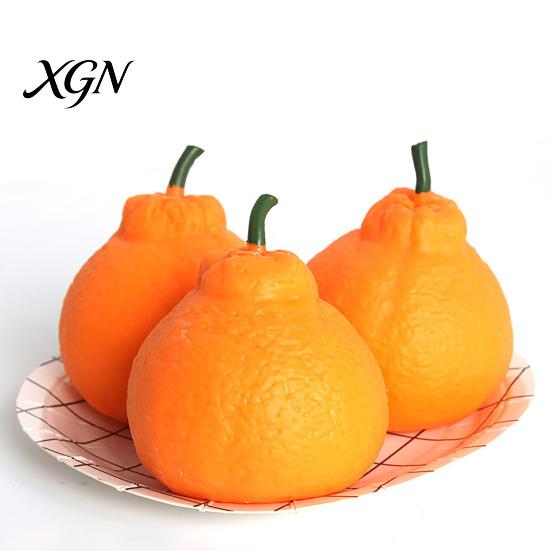 Realistic Fruit Squeeze Toy 2/3/5Pcs Stress Relief Ugly Orange Decompression Dekopon Elastic Ball Anti-anxiety Simulation Sensory Fidget