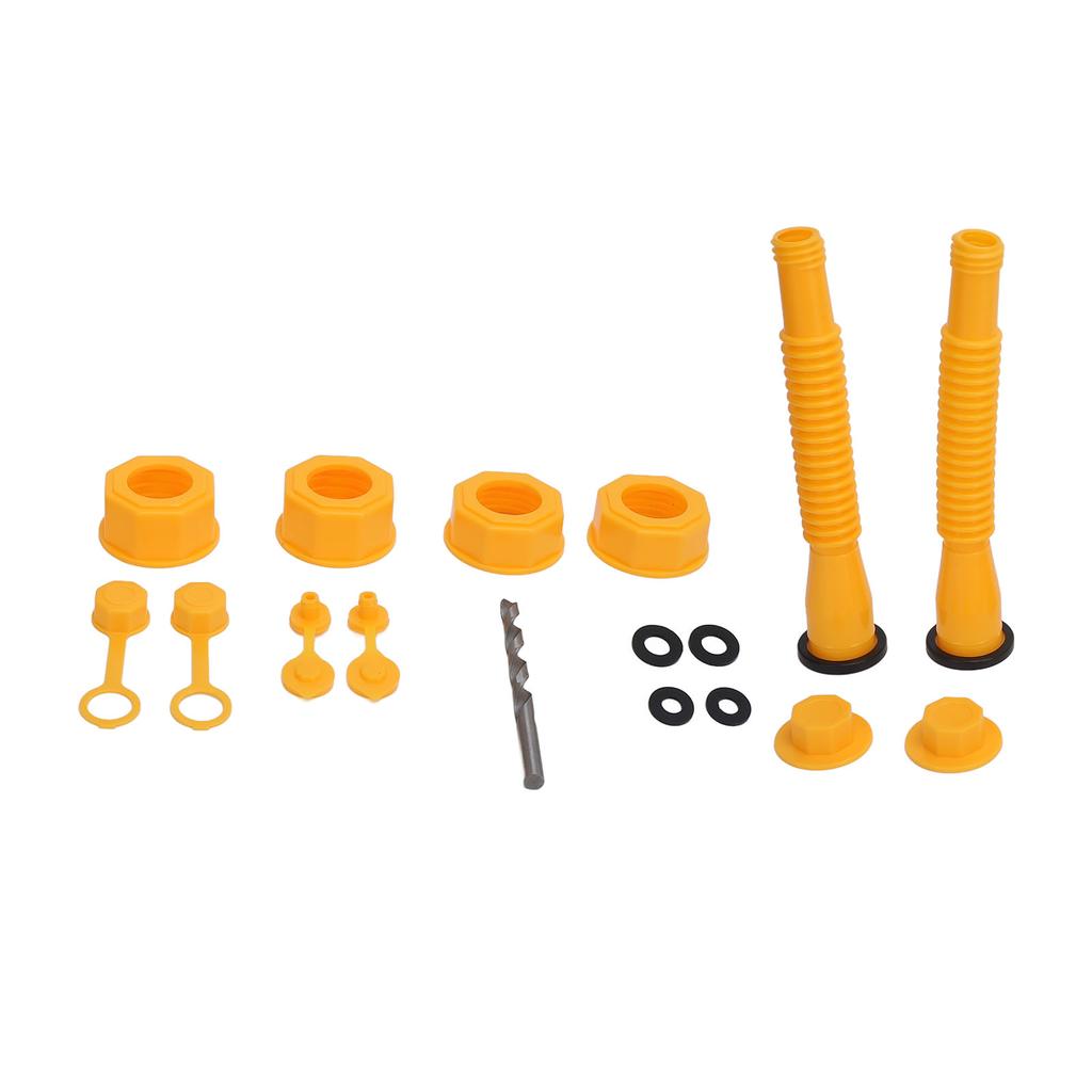 2 Sady Náhradní hubice na kanystr na plyn Proti rozlití Flexibilní hadice Kryt odvzdušňovacího otvoru a Sada trysek pro 1 2 5 10