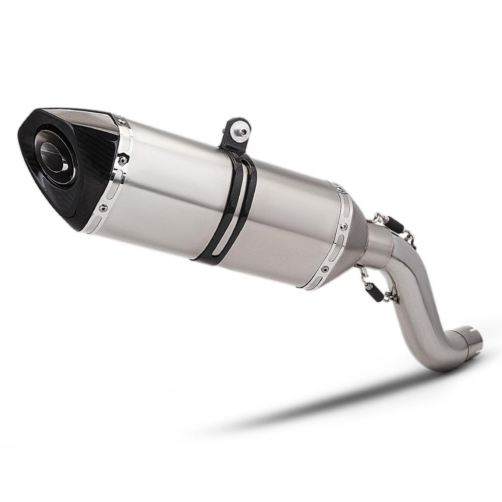 CFMOTO 700MT Motorcycle Mid-pipe for SC-Project Street-legal Rear Section Modification.