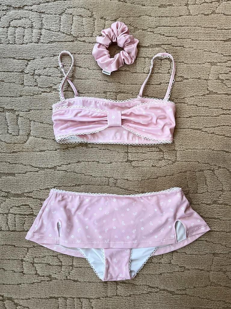 Women's Sexy Printed Sleeveless Halter Triangle Bikini with Chest Pads - Tight-Fitting Two-Piece Swimsuit.